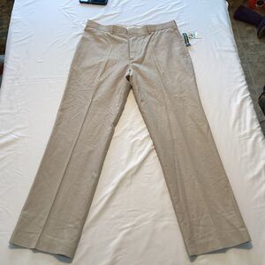 cubavera pants men’s 34”x32” beige (NWT) linen blend